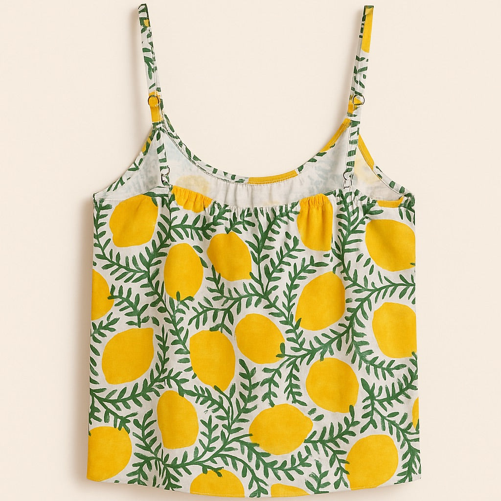 zara blockprint top